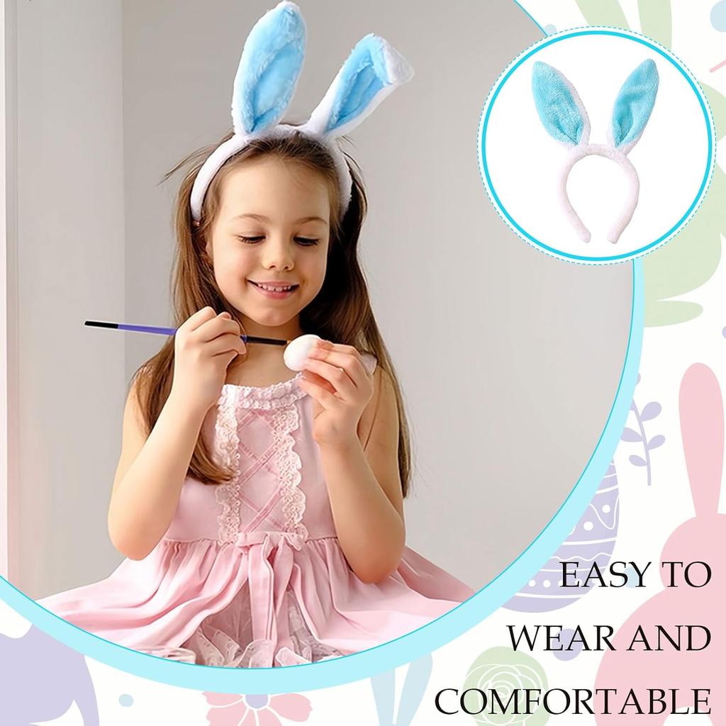 1-15PCS Cute Rabbit Ear Headbands Cute Plush Bunny Ears Hairband Easter Decorat Costume Party Cosplay Hair Hoop Hair Accessories