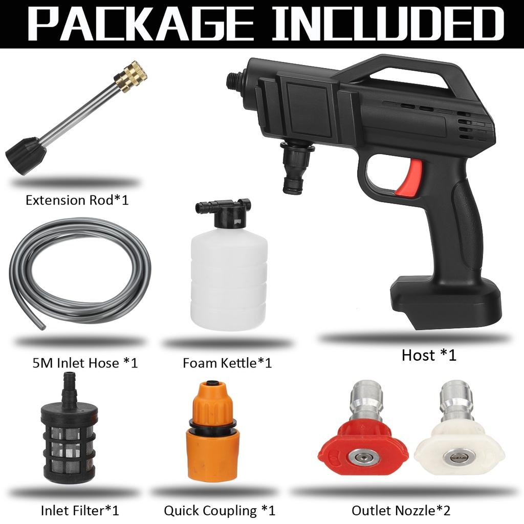 98VF 1000W Wireless Car Washing Machine High Pressure Spray Guns Water Cleaner For Makita 18V Battery