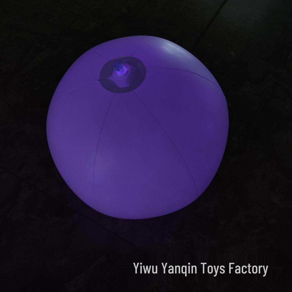 Светодиодный надувной пляжный мяч с изменяющимся цветом - Управляемый пультом, Водонепроницаемый, Реквизит для бассейна и концерта