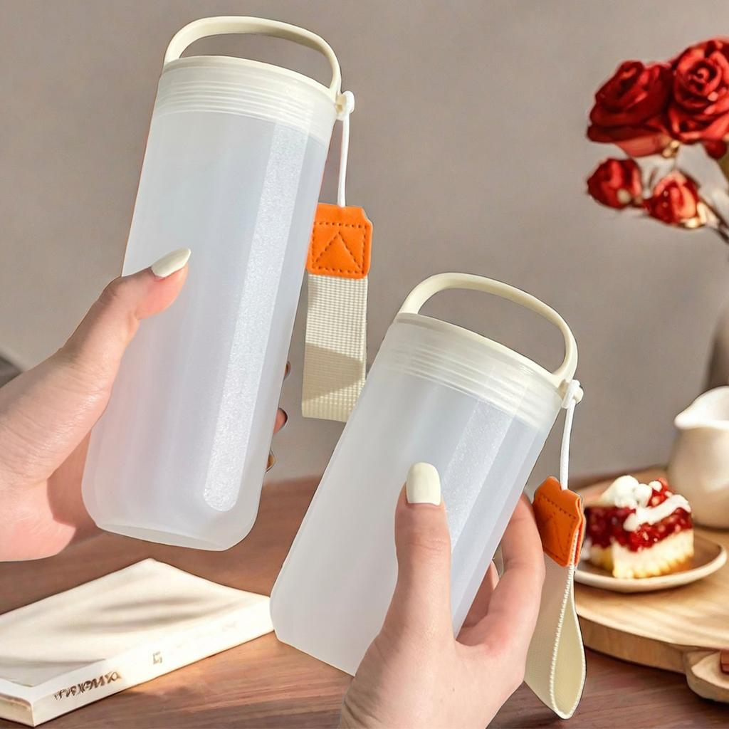 WORTHBUY Портативная пластиковая бутылка для воды с ручкой, герметичная, термостойкая, стакан, дорожная, спортивная, питьевая чашка для детей, студентов