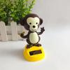 Dashboard Solar Power Shaking Head Cat Solar Toy Doll Dancing Monkey Figure Bobble Head Doll