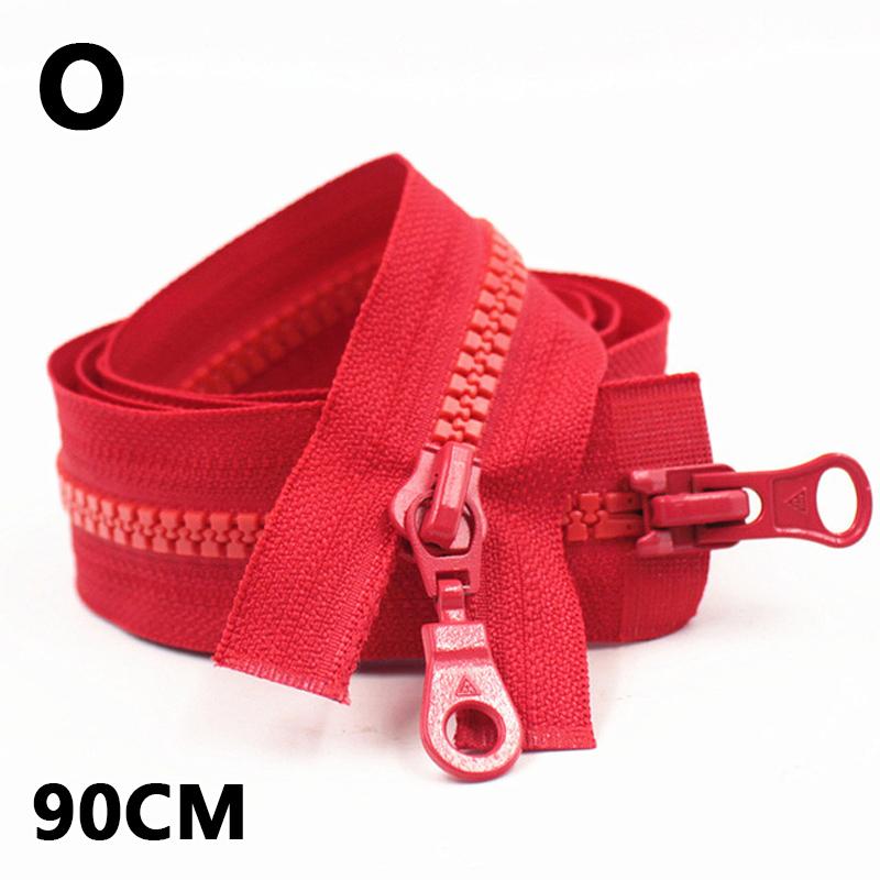 70/90см 5# Смоляная молния Двойной бегунок Молния для пуховика Одежда Сумки Швейные аксессуары Разъемные молнии Ремонтный аксессуар