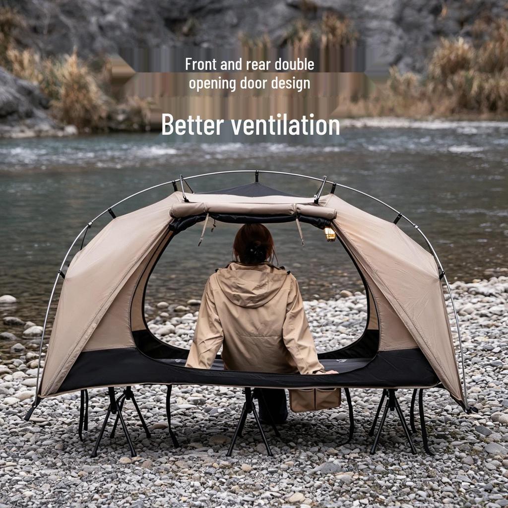 Mountain Guest Military Cot Tent: Lightweight, Waterproof, Single-Person Outdoor Camping Tent