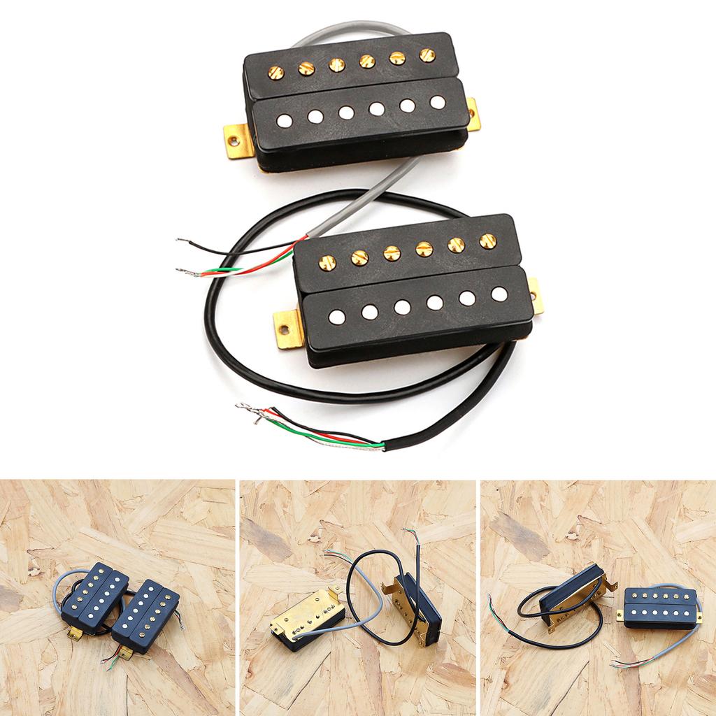 Guitar Double Coil Humbucker Pickup Replacements Electric Guitar Pickup for 6 Strings Guitar Part Easy To Install