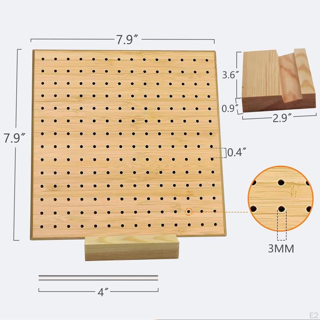 Crochet Blocking Board for Knitting and with Pins Wooden