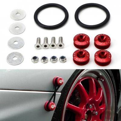 Красные JDM быстросъемные крепления для бамперов, багажника, крыльев, крышек люка Комплект