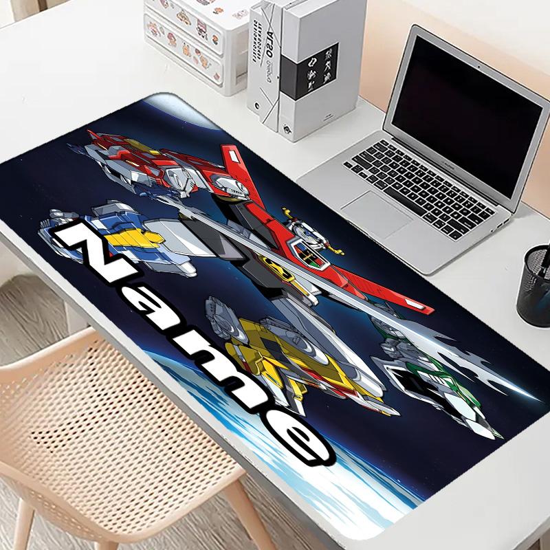 Custom Name Personalized Transformers Pattern Mousepad, Laptop PC Desk Mat, Decorative Desk Mat for Home Keyboard Pad Gift