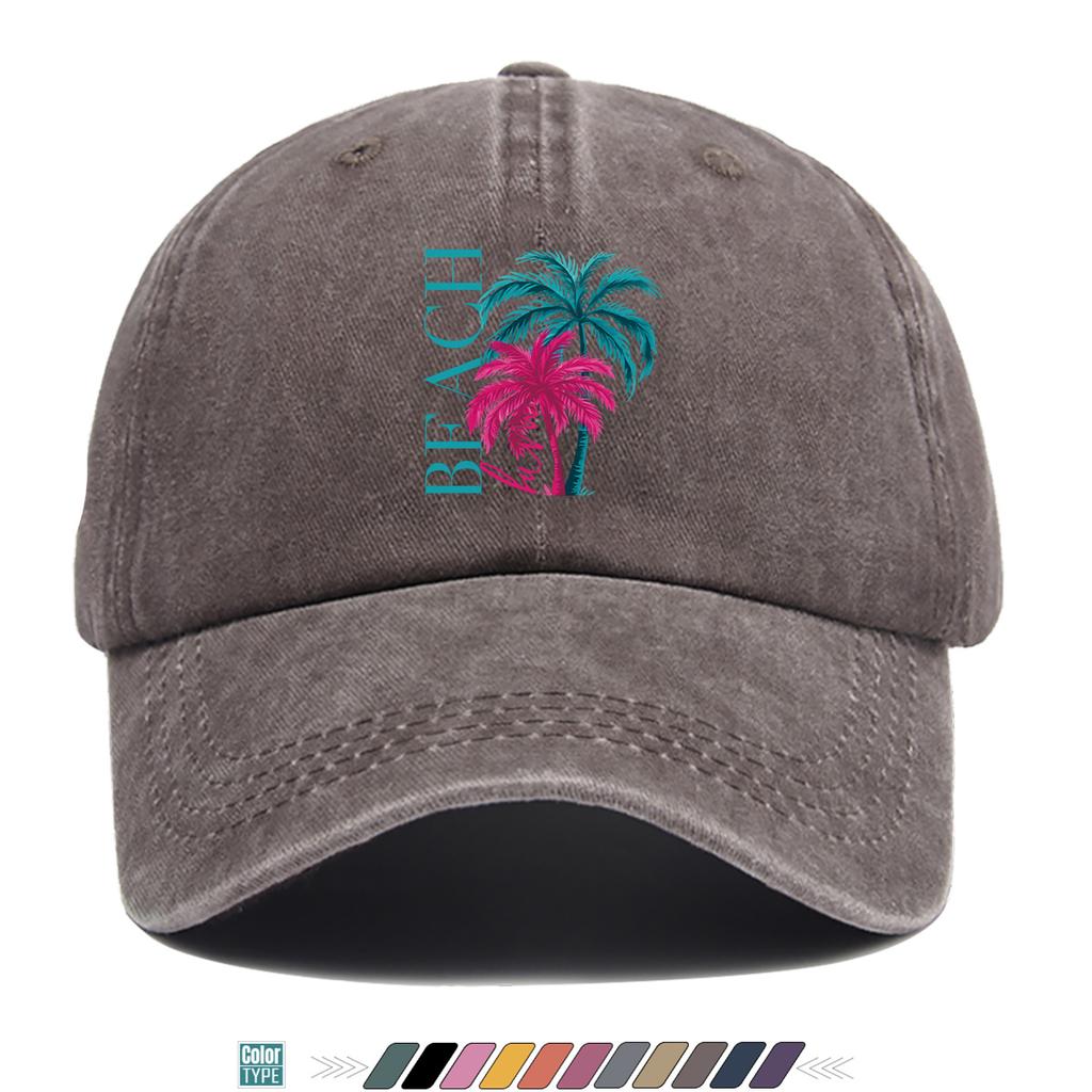 Кепка Бейсболка с принтом Киберпанк Пальма Регулируемая Snapback Легкая Дышащая Подходит для ношения Подходит для M
