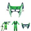 Wild Kratts Creature Power Suit Costume For Kids With Green Navy Jumpsuit And Mask