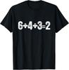 6+4+3=2 Двойная Игра Бейсболист Веселая Бейсбольная Фраза Футболка Унисекс Футболка