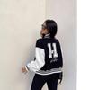 Women's Casual Fashion Sweatershirt Thickened Top Long-sleeved Baseball Uniform