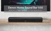 Denon Dolby Atmos DTSX compatible space-saving HEOS soundbar black DENONHOMESB550