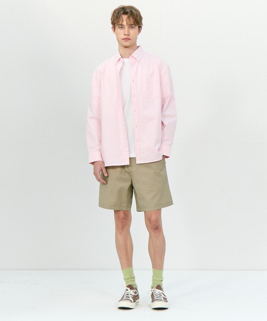 BASIC HOUSE Cotton String Band Half Pants Beige Lzhp3104 (A Type)