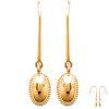 [Q3731] - Gold Plated 'Antica' Earrings - 8x5 Mm
