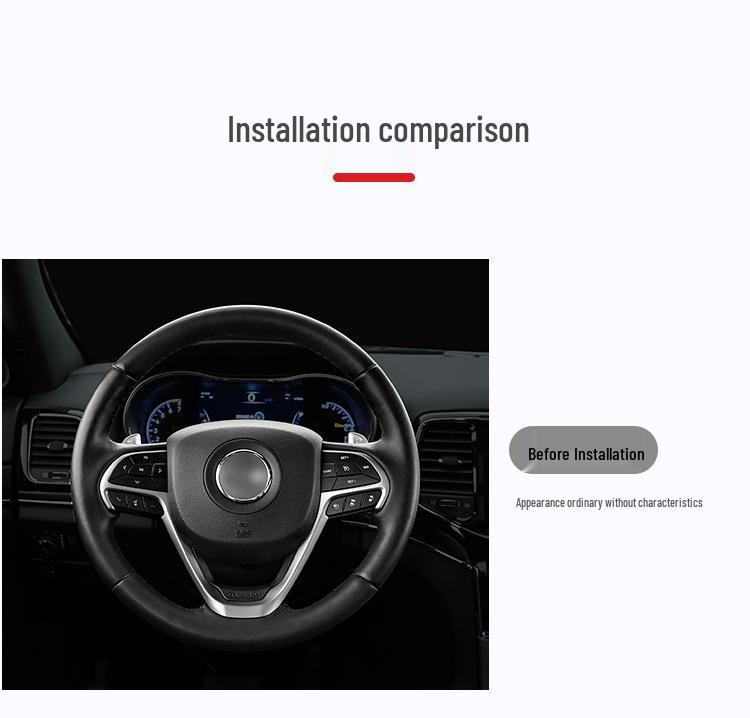 True Carbon Fiber Steering Wheel Paddles for Jeep Grand Cherokee Dodge (Pre-2019)