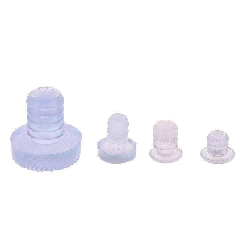 20Pcs Transparent Rubber Particles Soft Anti-Collision Particle Hole Plug Foot Nail Tube Plug Shelf Foot Pad Dust Plug