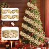 Charming 6.3cm Christmas Tree Ribbon Adornments With Colorful Letter Designs