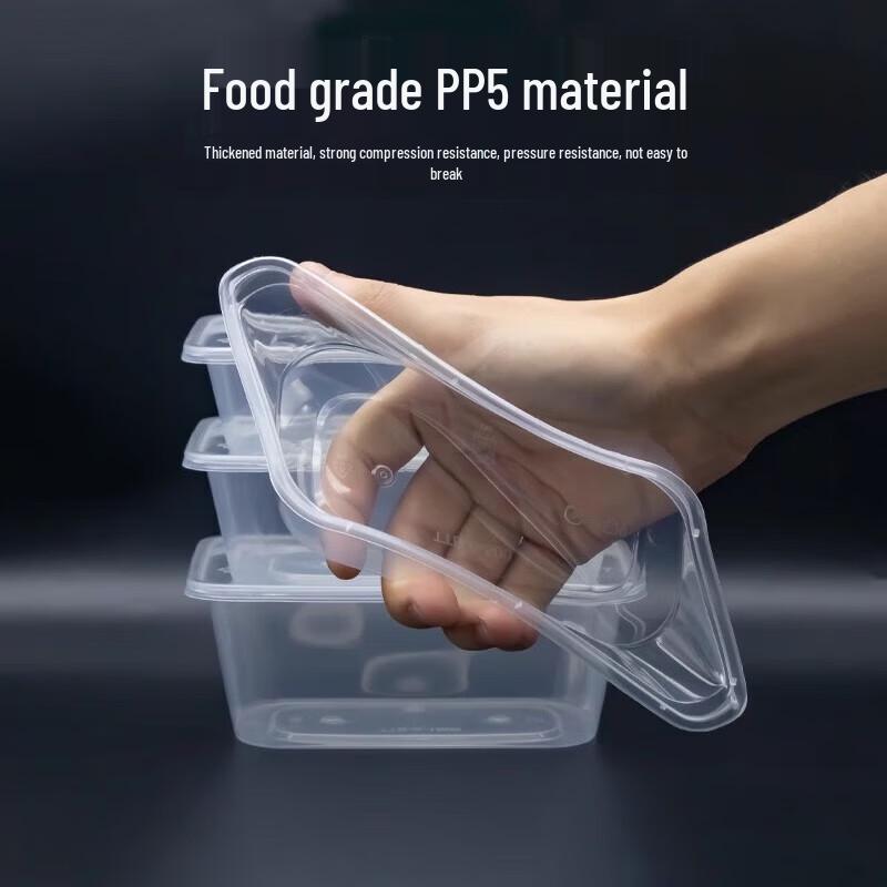 Disposable Transparent Rectangular Plastic Food Containers