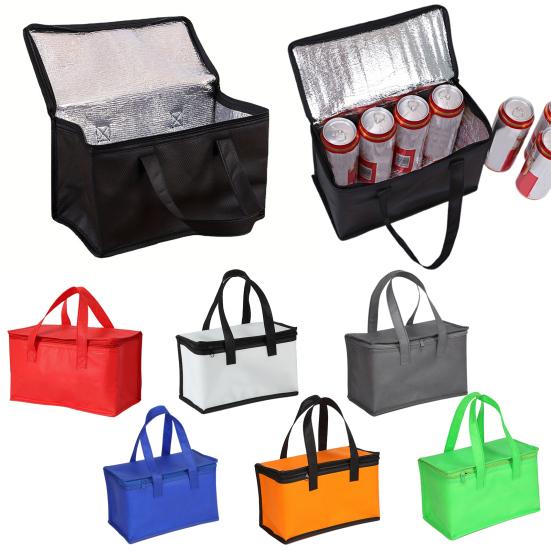 Портативная сумка для ланча с широким отверстием, сумка для ланча из алюминиевой фольги, изоляционная сумка для улицы