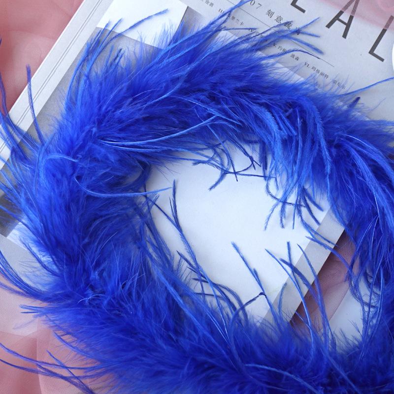 Цветные перья из страусиного меха, полоска для выступлений, танцевальная одежда, декоративный материал «сделай сам», аксессуары для одежды