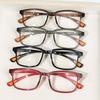 Square Reading Glasses, Retro Fashion Presbyopic Glasses Ultralight Readers for Women Men +1.0 To +4.0