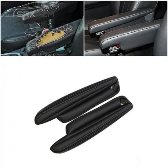 2x Microfibre Leather Front Seat Armrest Cover For Land Rover Freelander 2 07-15