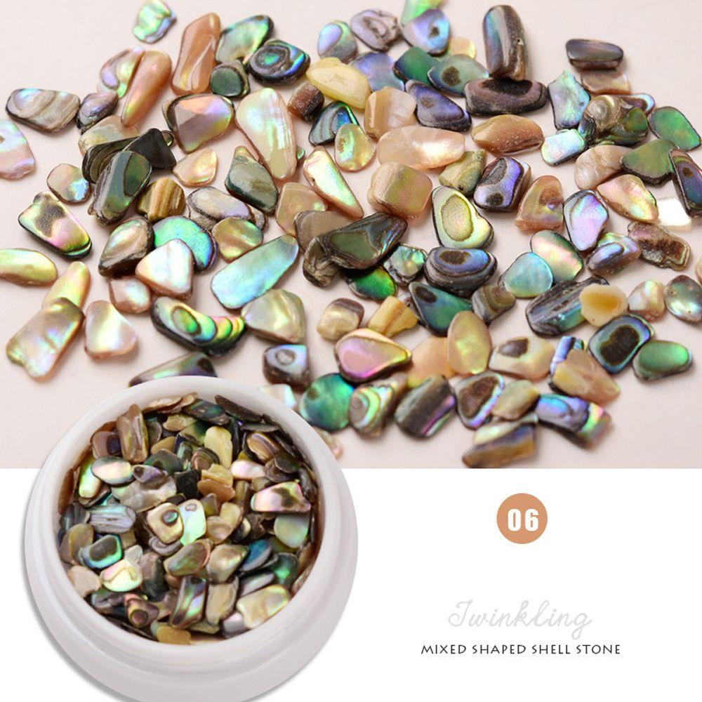 Фрагменты ракушек Орнамент для ногтей Кусочки ракушек для ногтей Кусочки ушка для ногтей Украшения для ногтей своими руками