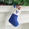 Christmas Stockings Small Embroidered Letter Knitted Xmas Hanging Stocking Decorations Christmas Party Decor