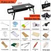 Выдвижной гриль-барбекю Handun Outdoor из нержавеющей стали