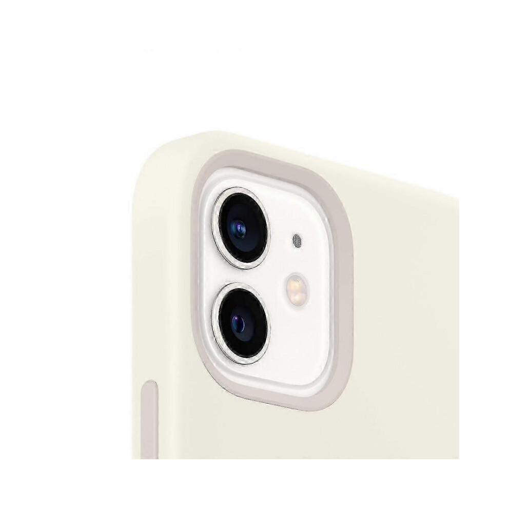 Защитный чехол APPLE из силикона, белый, с MagSafe для iPhone 12, 12 Pro