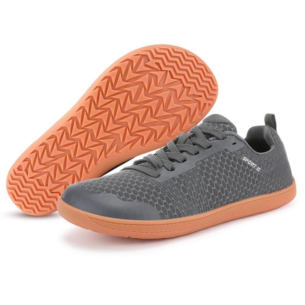 Минималистичные босые туфли Кроссовки для кроссовок Нескользящие кроссовки с широким носком Дышащие легкие теннисные туфли для мужчин и женщин