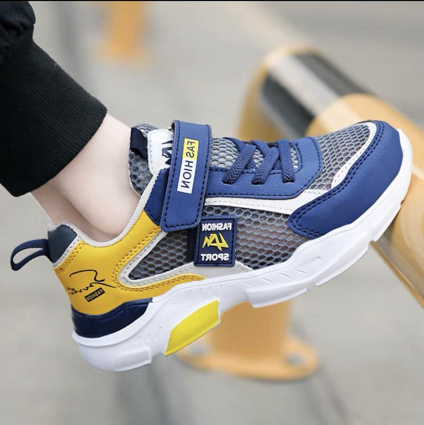 1910 Boys Shoes 2025 Spring and Autumn Mesh Shoes Medium and Older Children's Breathable Mesh Surface Summer Single Mesh Hollow Children's Sports