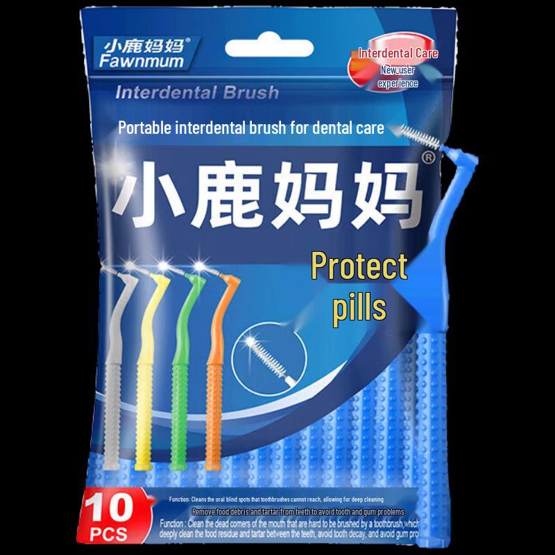 Xiao Lu Mama New Hulong L-Shaped Interdental Brush Set (100-Count)