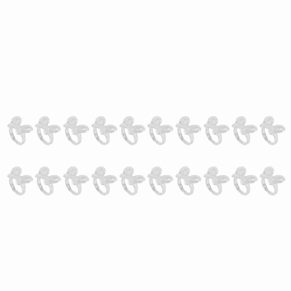 50pcs Color Display Gel Color Showing Ring Transparent Nail Art Display Tool Manicure Store