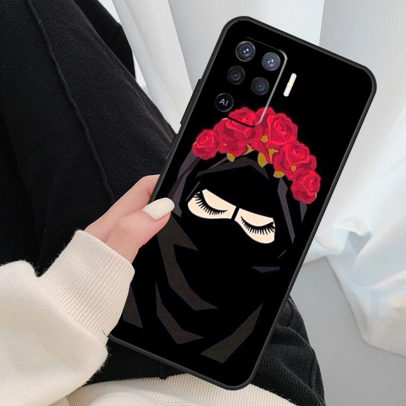 Мусульманский Исламский Чехол-Хиджаб для Девочек Арабский Для Oppo A18 A38 A58 A78 A98 A80 A60 A40 A96 A76 A16 A94 A74 A54 A15 A17 A57 A77 A5 Pro