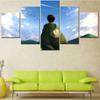 5 шт. Холст Атака Титанов Аниме Плакат Современные Модульные Картины на Холсте Настенное Искусство для Домашнего Декора Популярные Стильные Картины
