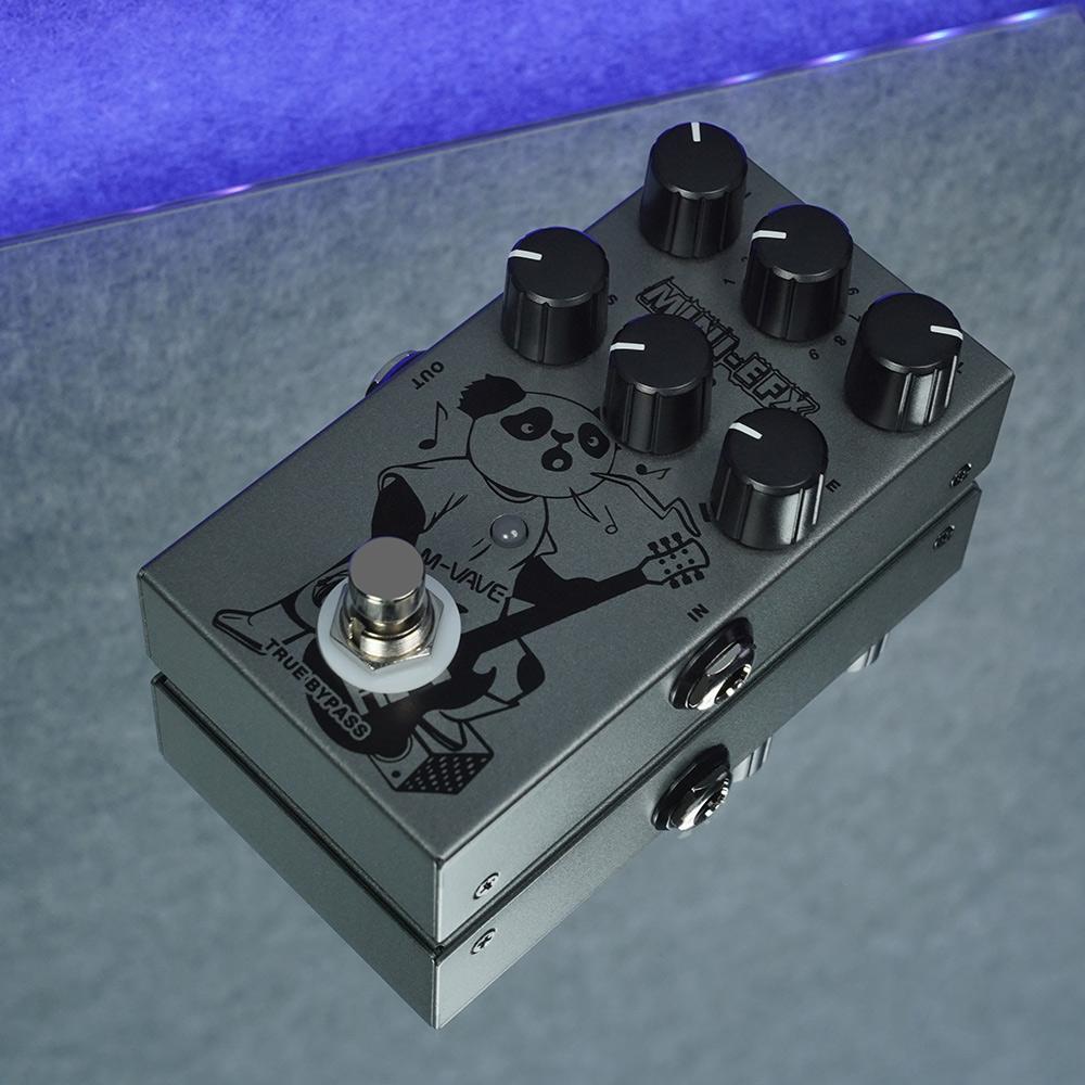 M-VAVE MINI-EFX Гитарная педаль мультиэффектов 4 эффекта овердрайва 4 эффекта дисторшна Буст 3-полосный эквалайзер True Bypass Гитарные педали