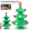 Танцующая мини-елка, 3D-печатная настольная елочная игрушка, вращающаяся игрушка-спиннер, настольная рождественская елка для домашнего офиса, декор