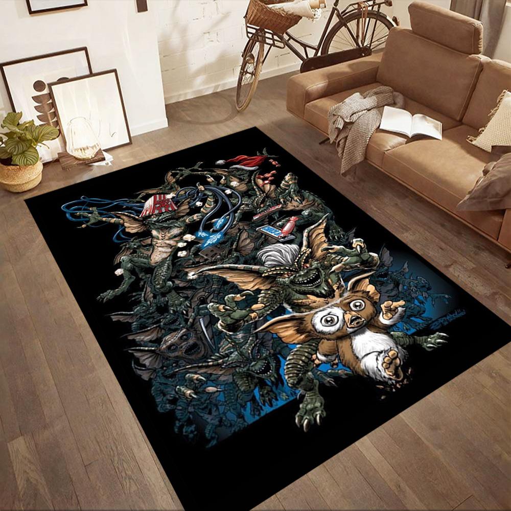 Gremlins 30th Anniversary Poster Square rugs are a great choice for living rooms, bedrooms, home décor, and as gifts.