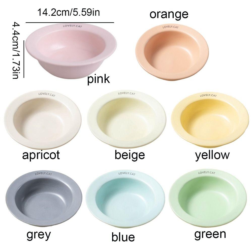 Керамическая миска для кошек UFO, креативная защита шеи, 170 мл, круглая миска для корма для кошек, миска для воды, кормление