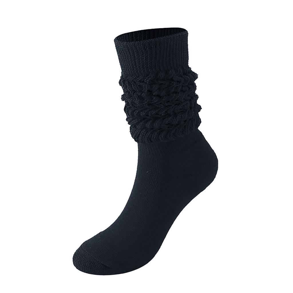 Women's Solid Color Thickened Loose Slouchy Socks Fashion Long Stacked Socks
