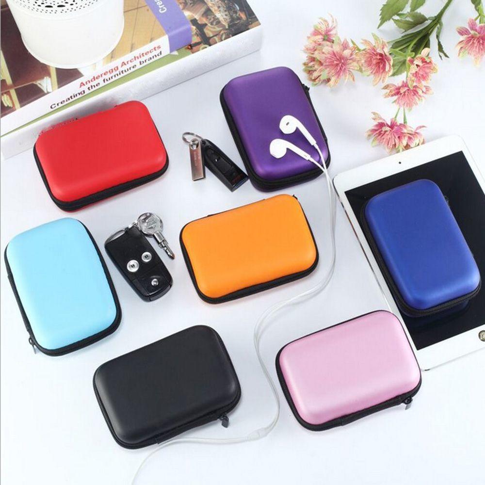 New Headset Travel Storage Box Headphone Bag Portable Case Cable Accessories