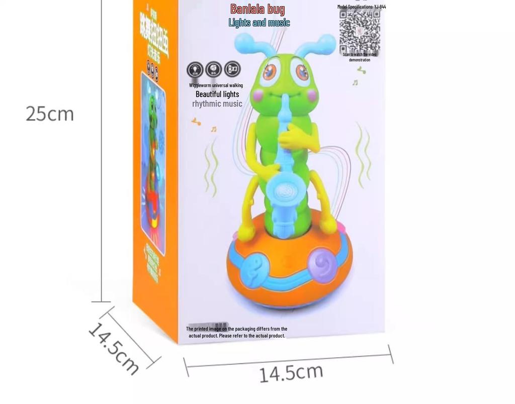 Electric Dancing Crawling Toy: Musical Twisty Worm Caterpillar with Lights for Kids