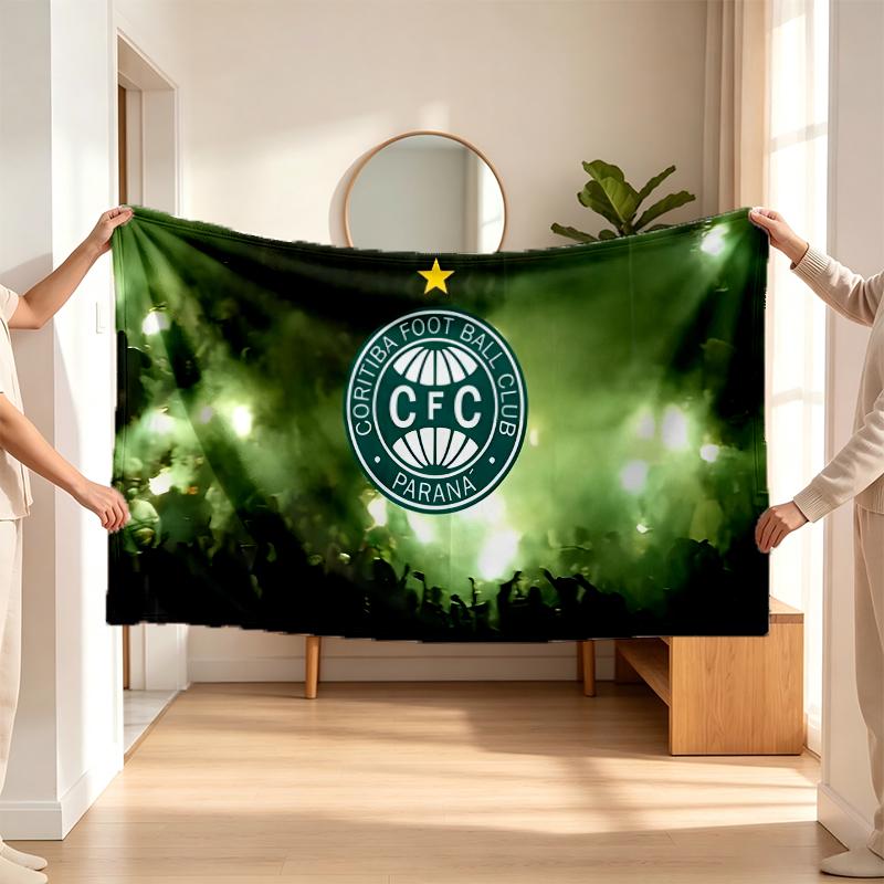 Coritiba Foot Ball Club (1) Flannel blanket a soft accent for the bedroom and living room and a cozy home gift