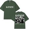 Vintage Korean Style Katseye Graphic T Shirts Kpop Fashion Unisex Women Popular Tshirt 100 Cotton Oversized T Shirts Streetwear