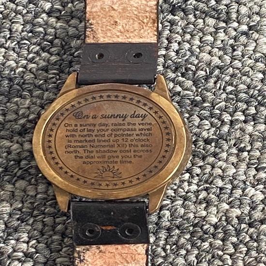 Морские латунные солнечные часы с компасом Морские наручные солнечные часы Maritime