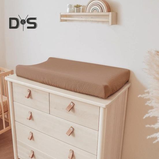 2 Pcs Baby Diaper Changing Pad Cover Soft Cotton Hygienic Protection Machine Washable Inflant Diaper Changing Table Cover