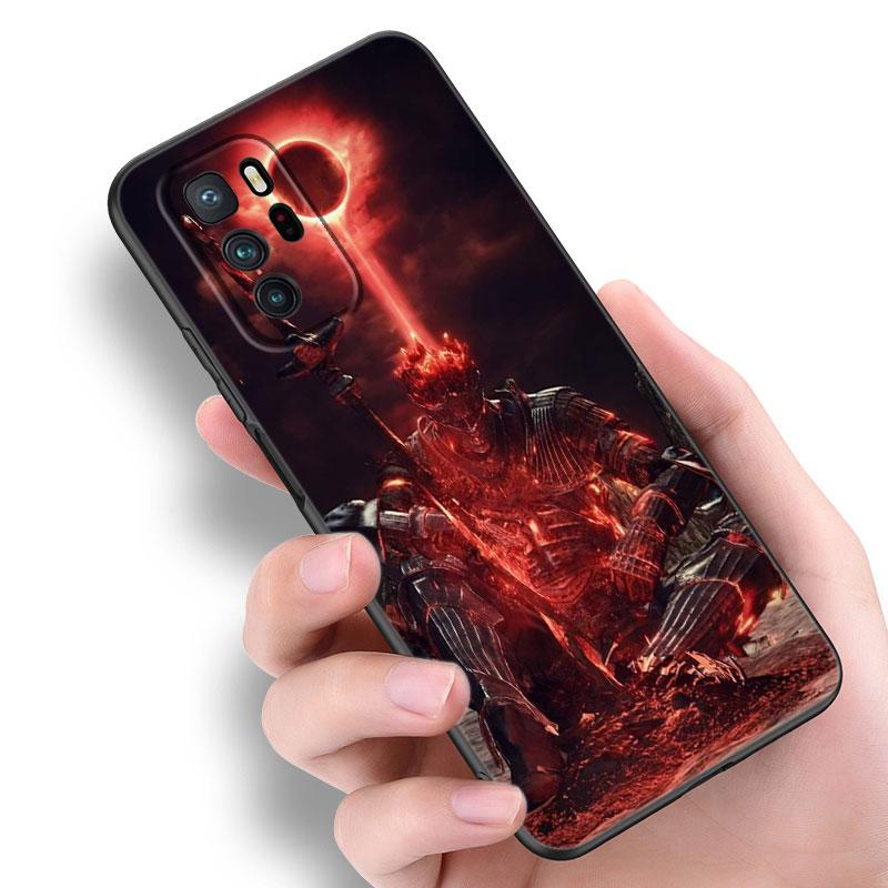 Игровой черный силиконовый чехол для телефона Dark Souls для Xiaomi Redmi Note 10 11 11S 12 13 4G 8 9 11T Pro 5G Plus 8T 9S 10S 12S