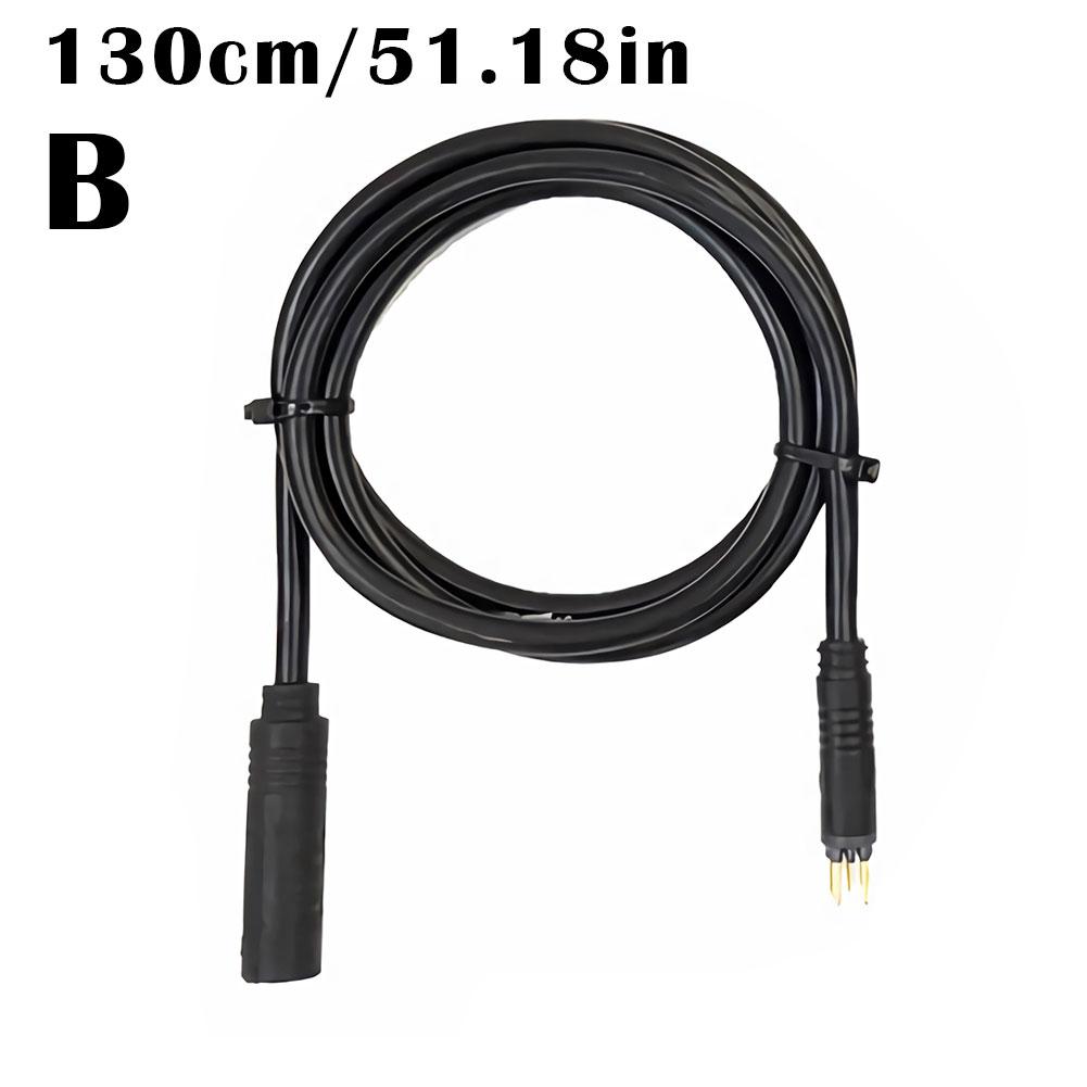 E-Bike Power Adapter Cable Extension Cable Connector Waterproof Quick Release Line 60cm 130cm 160cm Motor Extension Line
