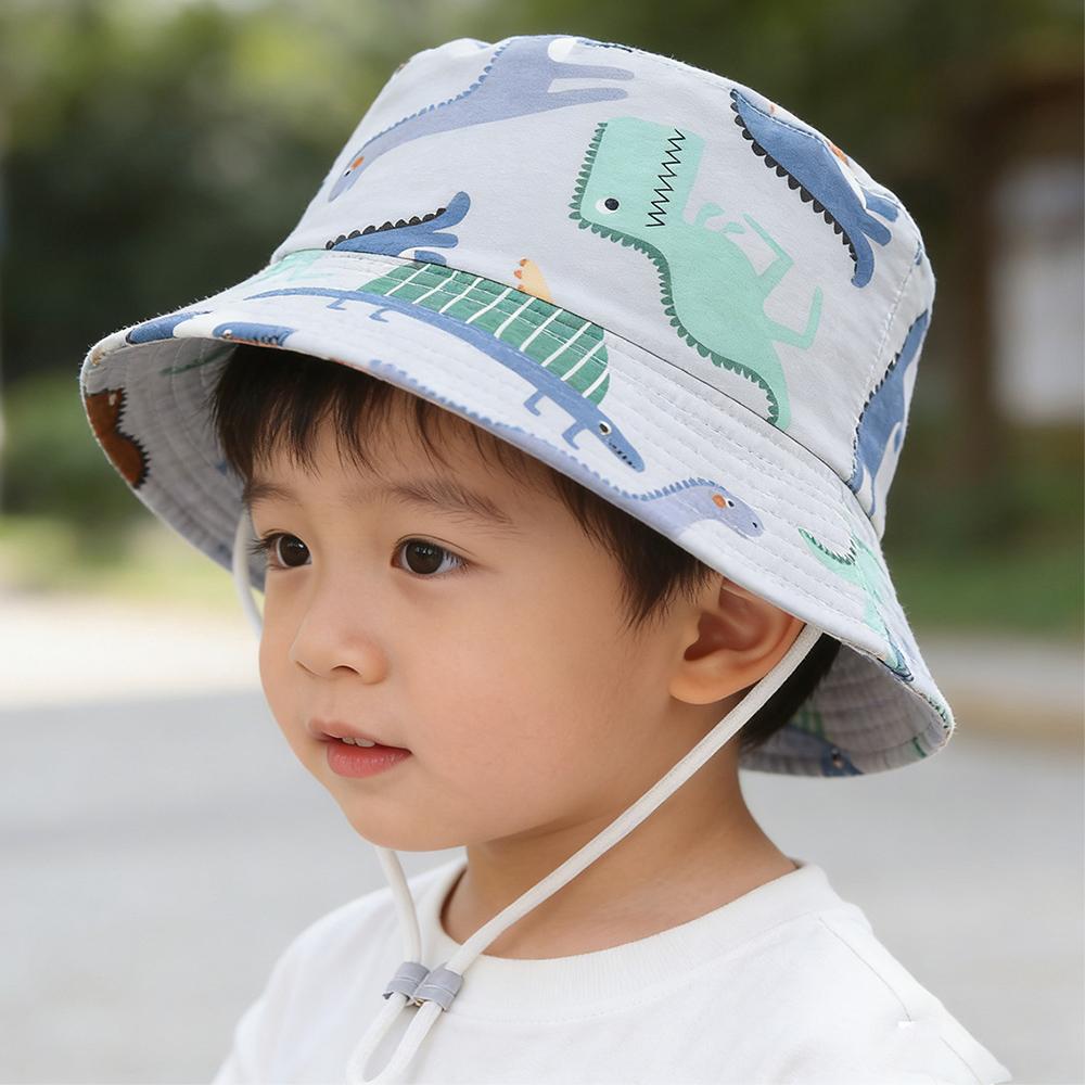 New Panama Summer Baby Sun Hat for Girls and Boys Beach Sun Cap Autumn Cartoon Fisherman's Hat for Kids Outdoor Baby Bucket Hat